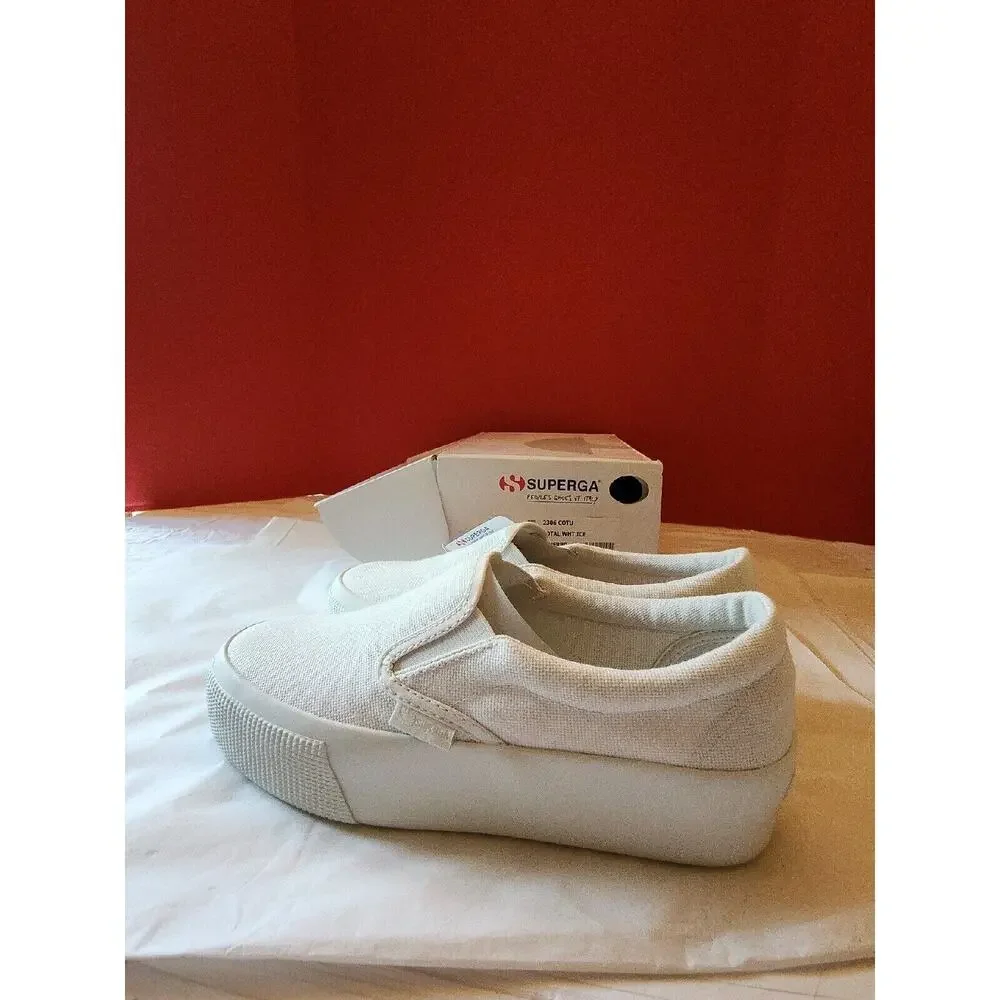 Superga 2306 Cotu White Womens Shoes Size 7.5 M Fashion Sneakers Platform